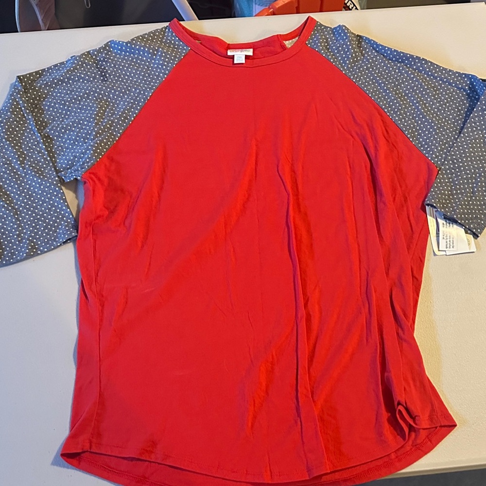 LuLaRoe Vibrant Red Top